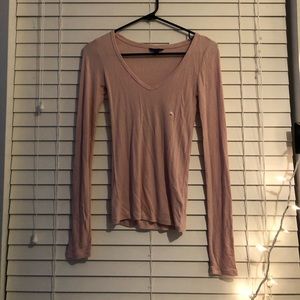Rose Pink V-Neck Shirt